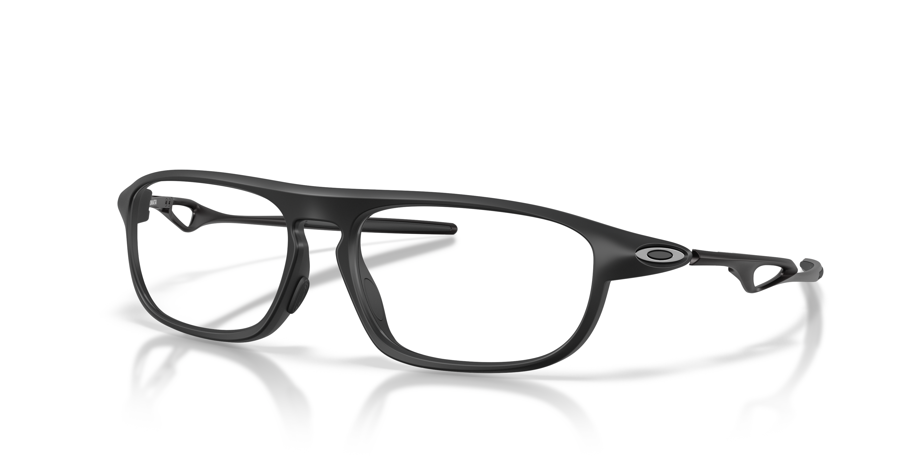 Oakley OX8203 Neomata Unisex Rectangle Eyeglass Frames - Polished Clear Frame