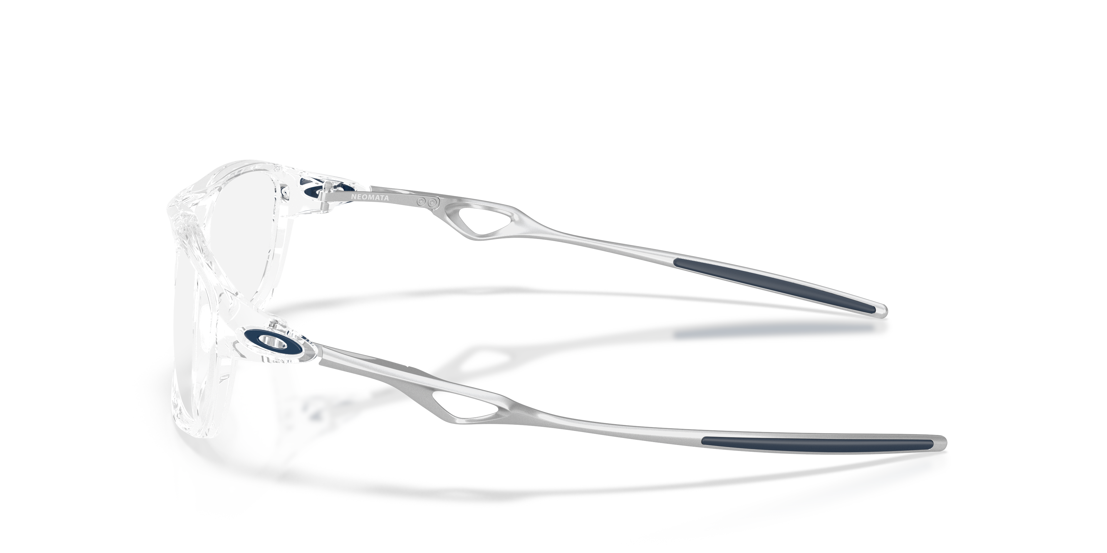 Oakley OX8203 Neomata Unisex Rectangle Eyeglass Frames - Polished Clear Frame