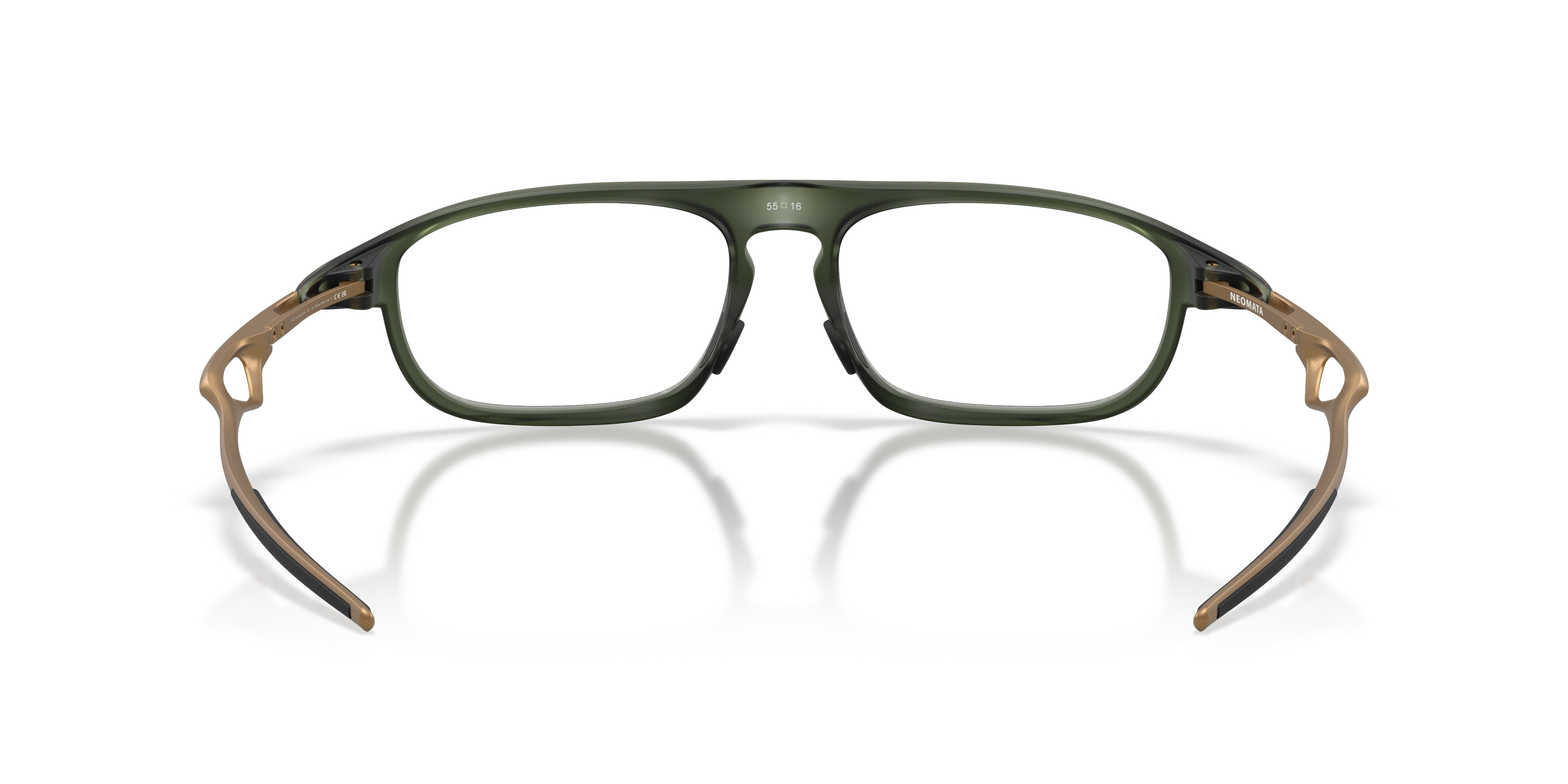Oakley OX8203 Neomata Unisex Rectangle Eyeglass Frames - Polished Clear Frame