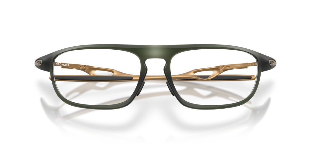 Oakley OX8203 Neomata Unisex Rectangle Eyeglass Frames - Matte Olive Ink Frame