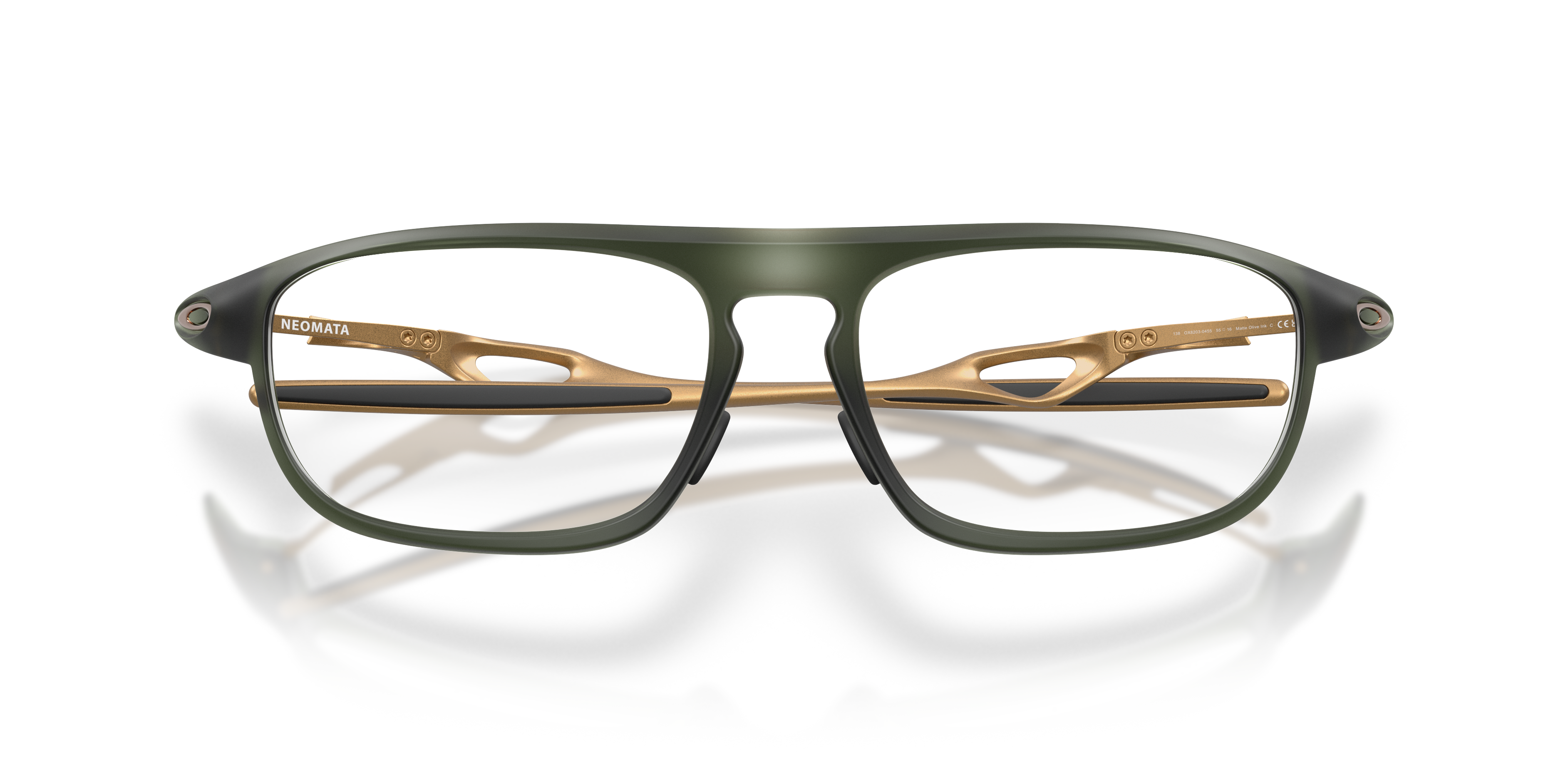 Oakley OX8203 Neomata Unisex Rectangle Eyeglass Frames - Matte Olive Ink Frame