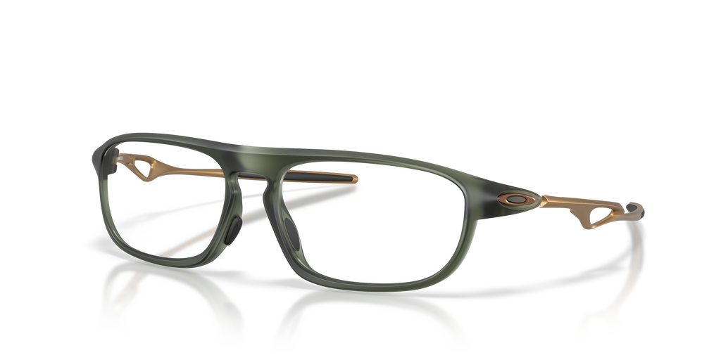 Oakley OX8203 Neomata Unisex Rectangle Eyeglass Frames - Polished Clear Frame