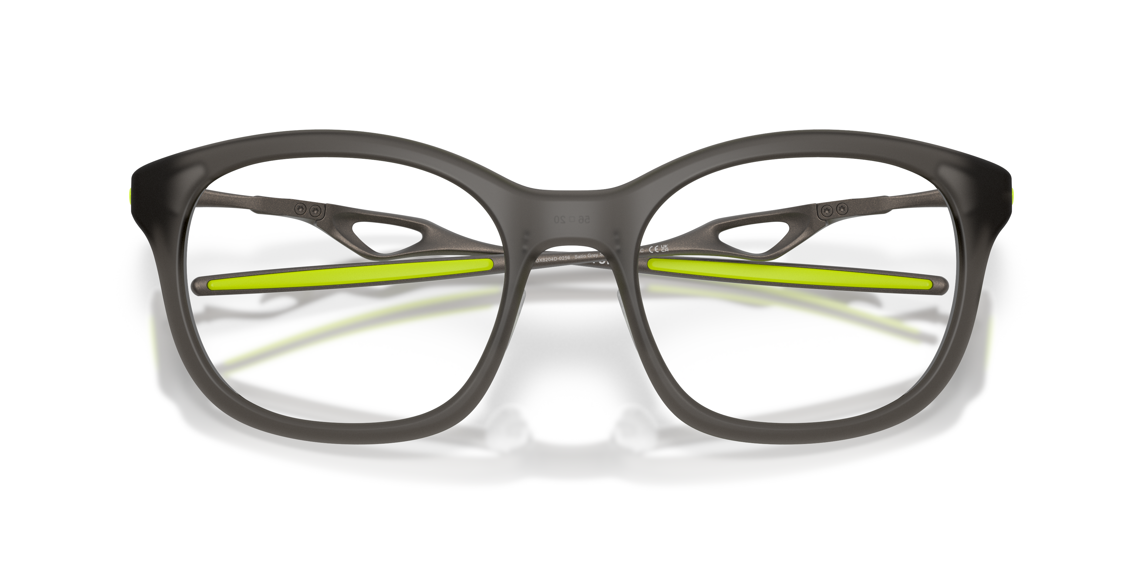 Oakley OX8204D Neoture Unisex Rectangle Eyeglass Frames - Satin Grey Smoke Frame