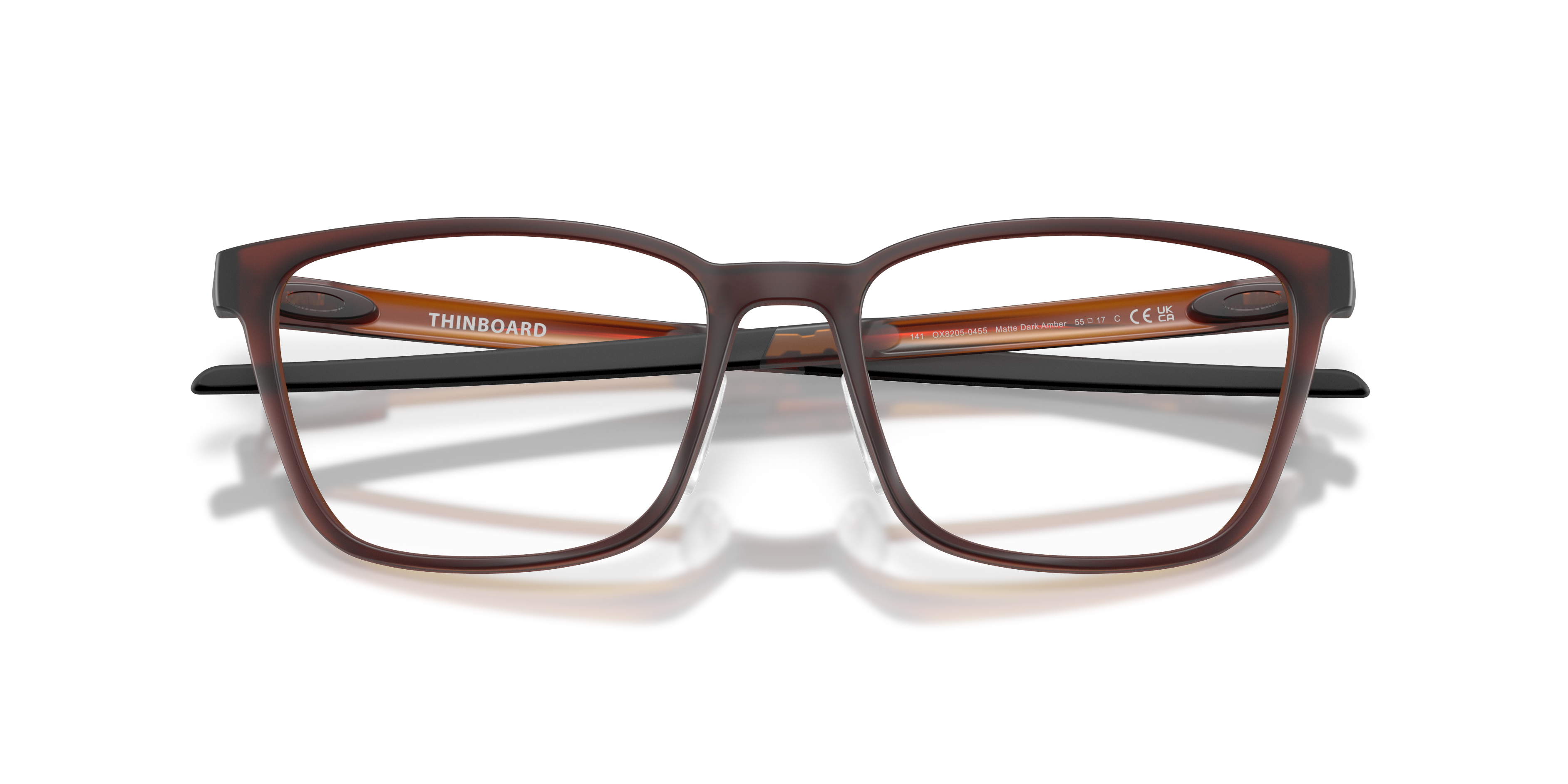 Oakley OX8205 Thinboard Unisex Rectangle Eyeglass Frames - Satin Grey Smoke Frame