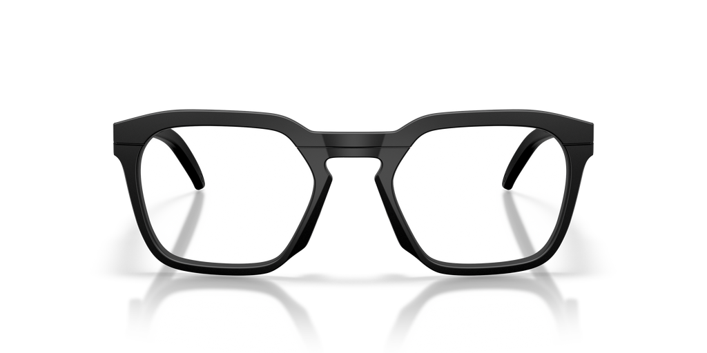 Oakley OX8208 HSTN SQ Unisex Square Eyeglass Frames - Polished Clear Frame