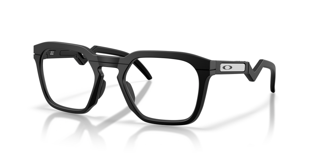 Oakley OX8208 HSTN SQ Unisex Square Eyeglass Frames - Polished Clear Frame