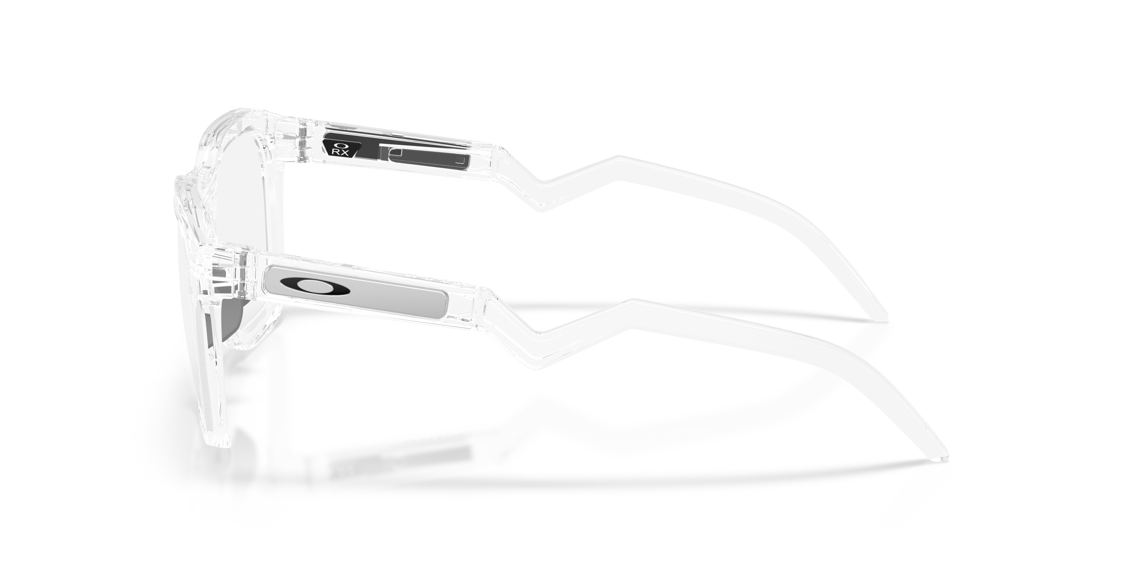 Oakley OX8208 HSTN SQ Unisex Square Eyeglass Frames - Polished Clear Frame