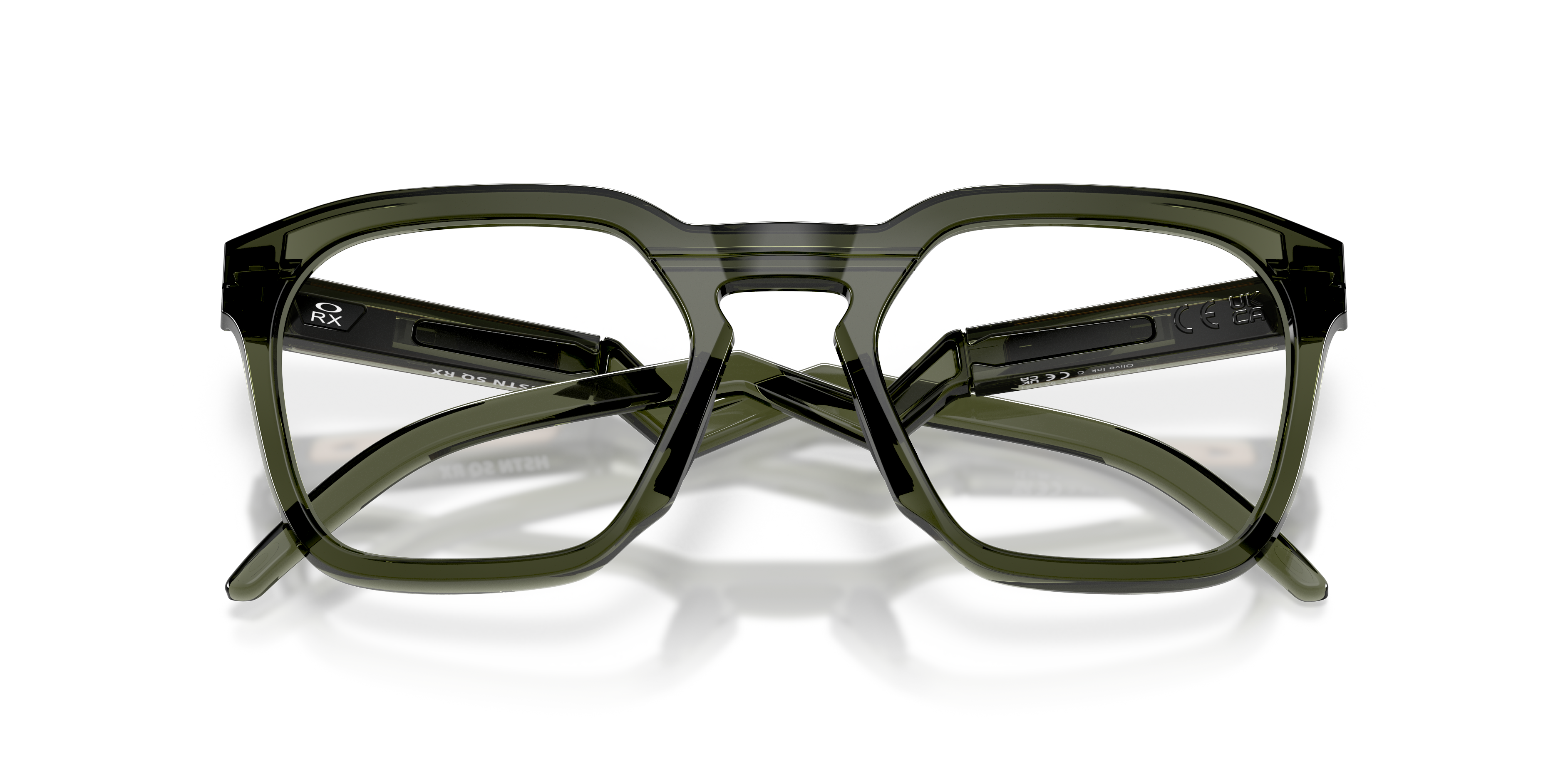 Oakley OX8208 HSTN SQ Unisex Square Eyeglass Frames - Olive Ink Frame