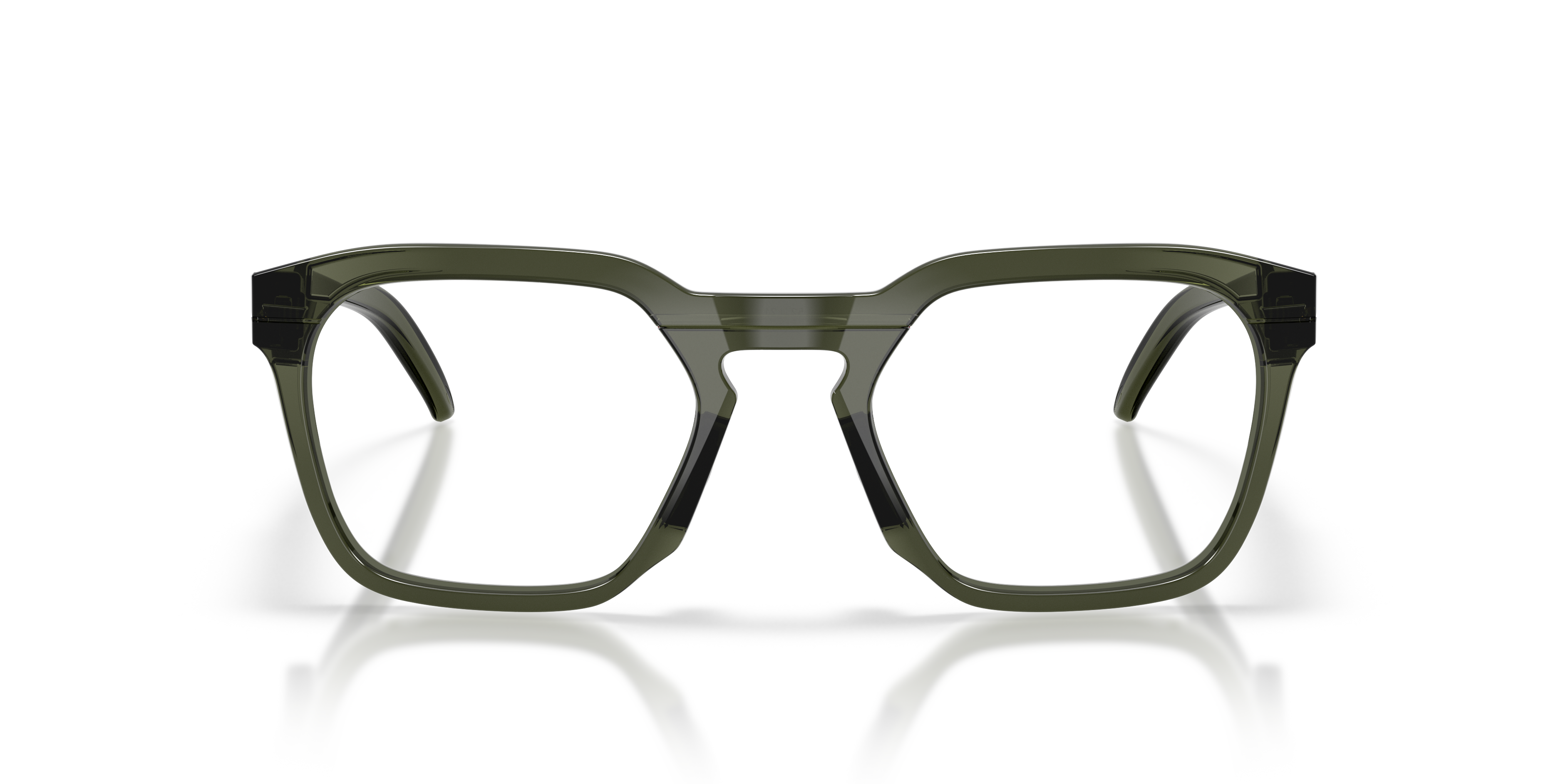 Oakley OX8208 HSTN SQ Unisex Square Eyeglass Frames - Olive Ink Frame