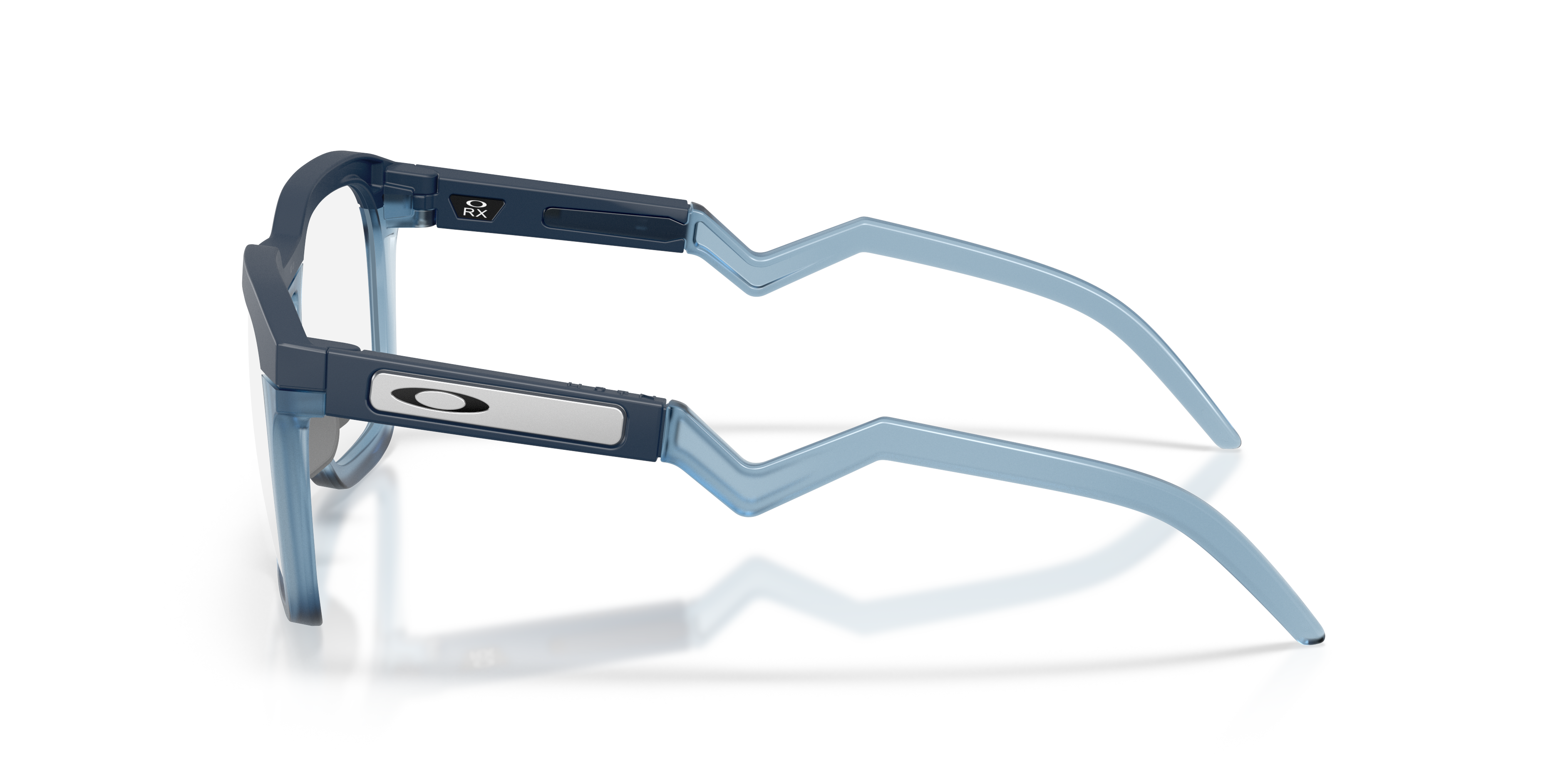 Oakley OX8208 HSTN SQ Unisex Square Eyeglass Frames - Polished Clear Frame