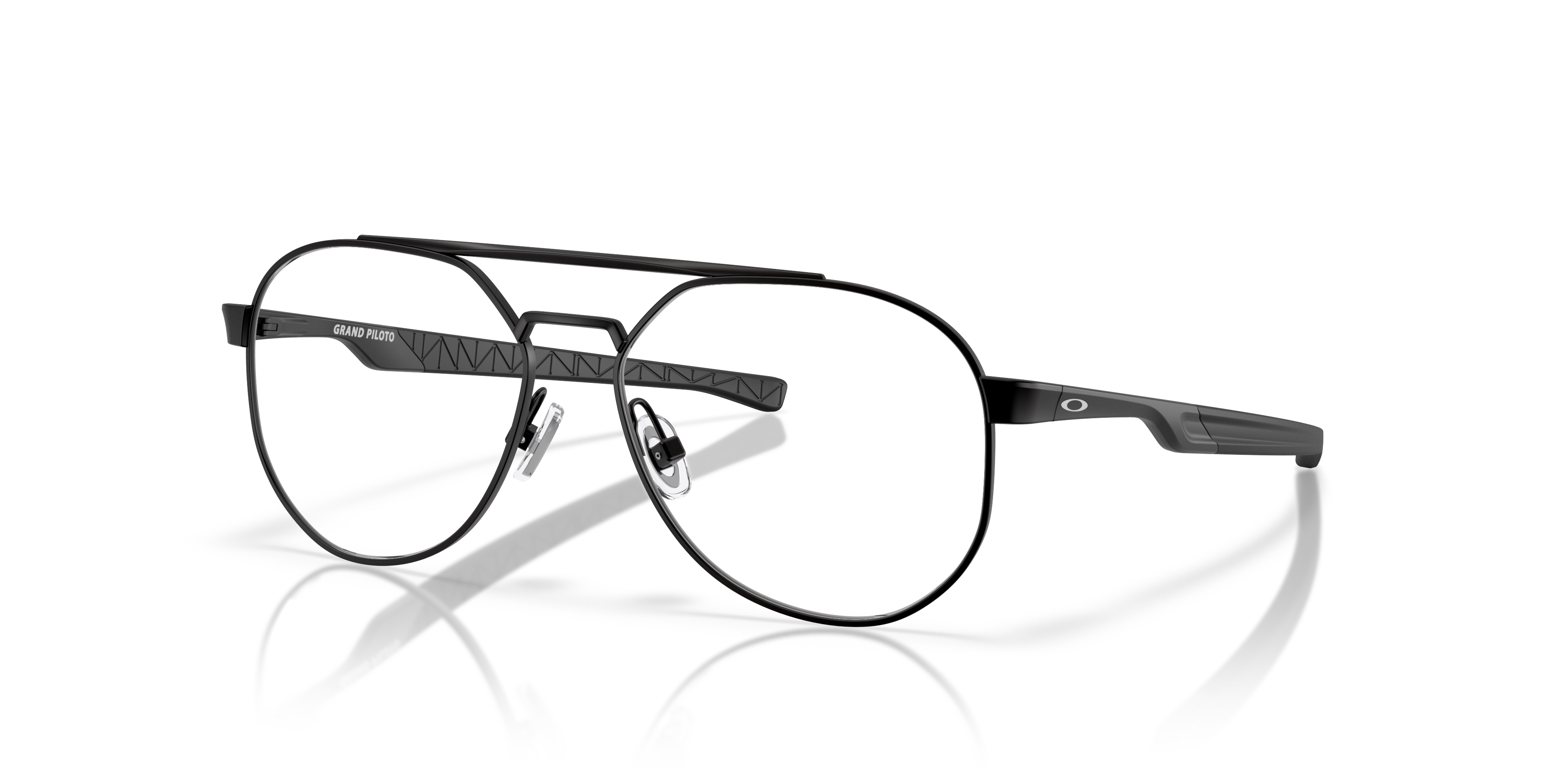 Oakley OY3004 Grand Piloto Youth Pilot Eyeglass Frames - Satin Chrome Frame