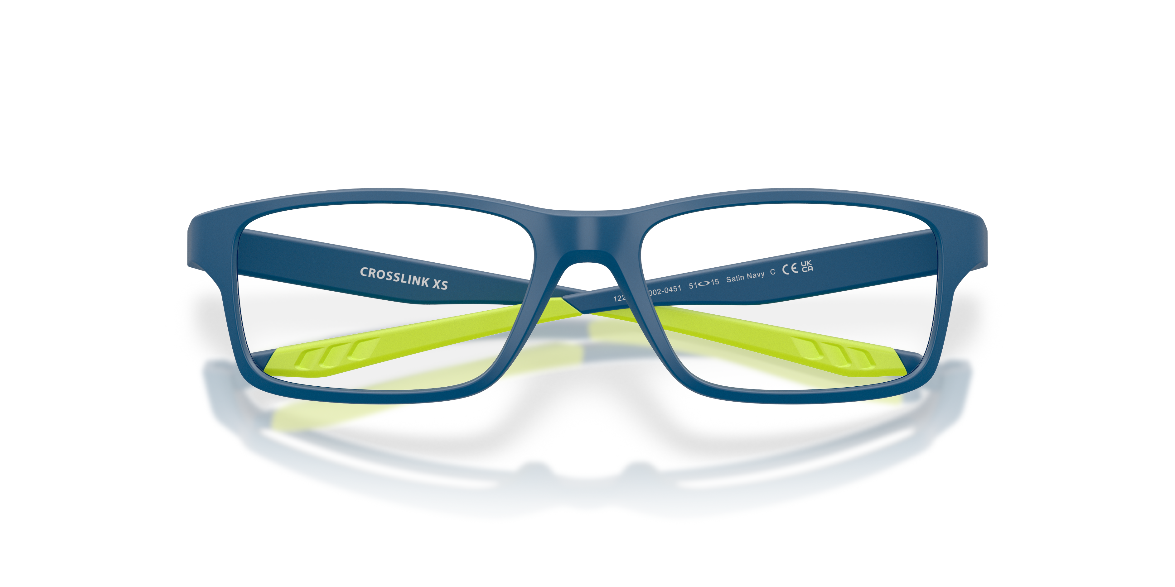 Oakley OY8002 Crosslink XS Youth Square Eyeglass Frames - Satin Navy Frame