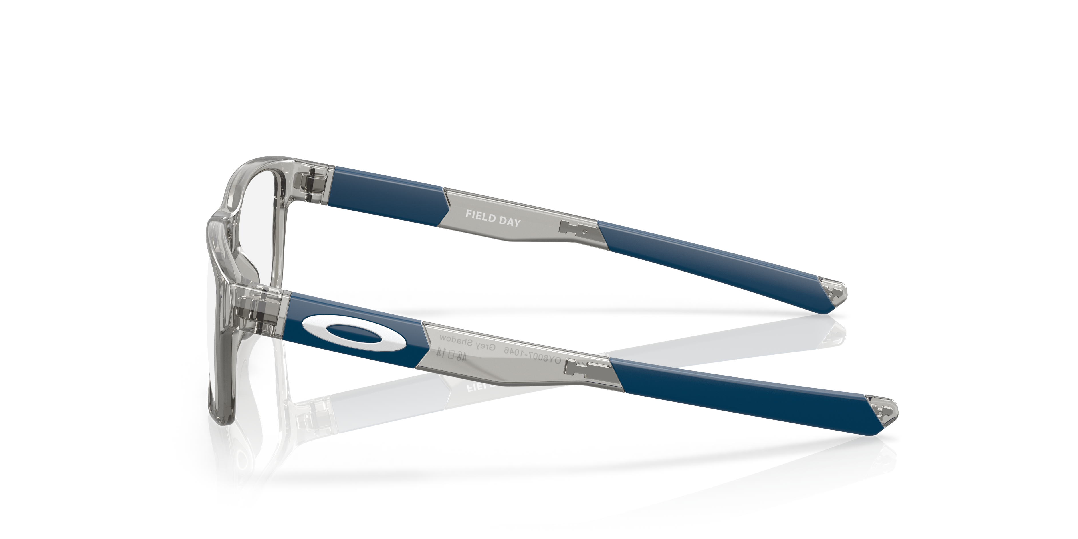 Oakley OY8007 Field Day Youth Square Eyeglass Frames - Grey Shadow Frame