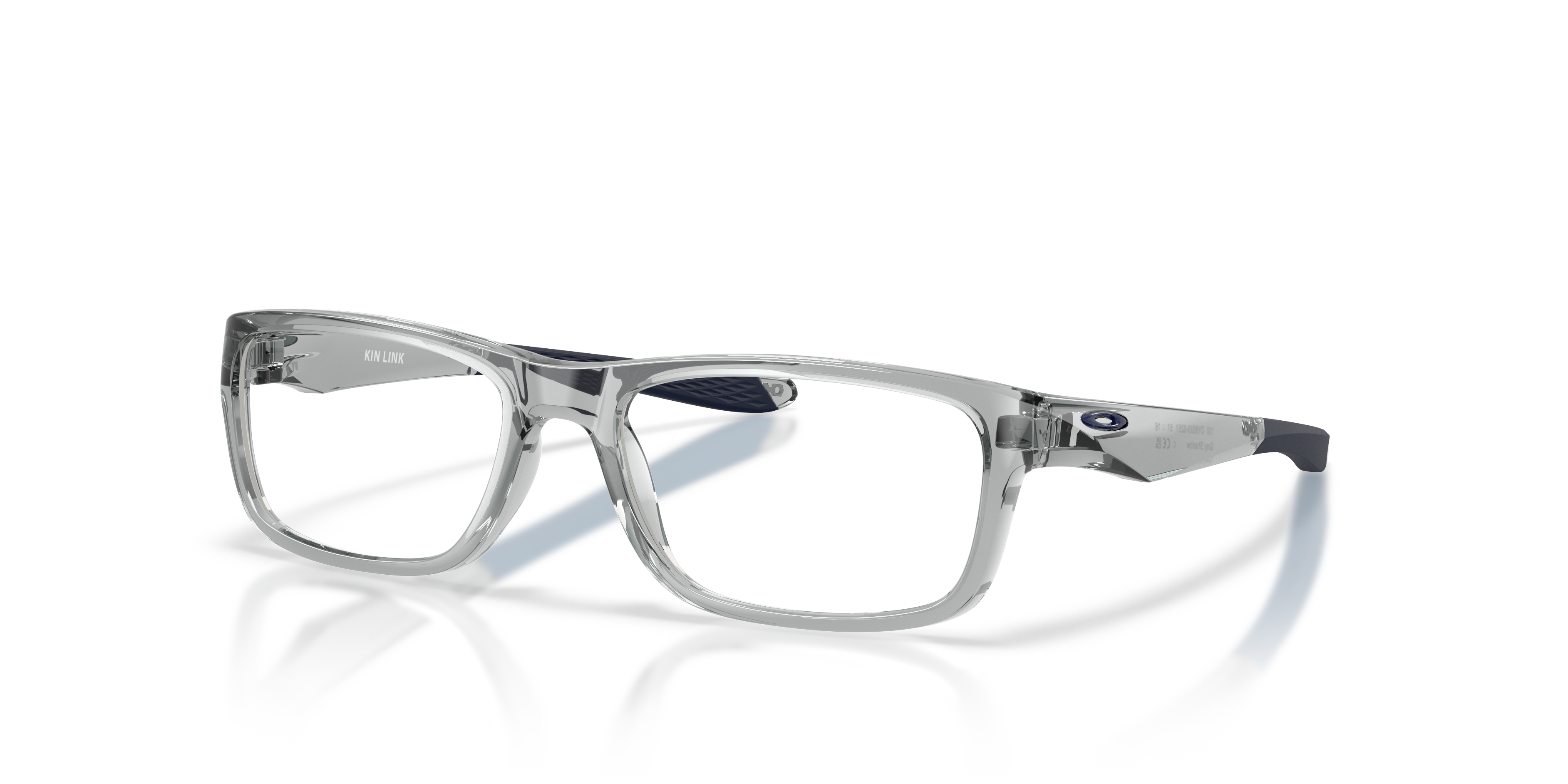 Oakley OY8033 Kin Link Youth Rectangle Eyeglass Frames - Transparent Abyss Frame